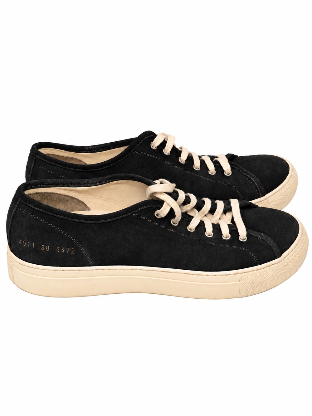 Common Projects Woman Achilles Low Suede Sneakers Dark Grey Size 38 US 8